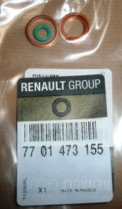 Original  Joints de conduit turbo Renault 1.9 dCi ,  7701473155