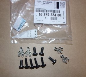 Clips de pare-chocs Peugeot 508 II  ,  1637823480