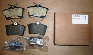plaquettes de frein Citroën Berlingo, Peugeot 308 1.6HDI 08|}arrière Peugeot Partner système de freinage Lucas/TRW 1.6/1.6VTI/1.