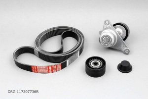 Original  TENDEUR DE COURROIE Renault 2.3DCI MASTER 10- COMPLET 7PK2054, 117207736R