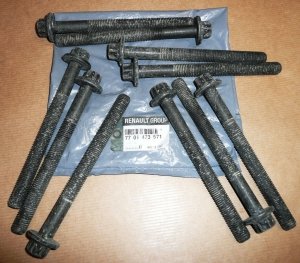 Original  Ensemble de 10 vis de couvercle de culasse Renault Master III ,  7701473571