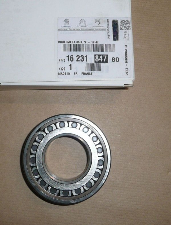 Roulement de boîte de vitesses Peugeot/Citroën BE4 36x72-19.47 ligne secondaire  ,  1623184780