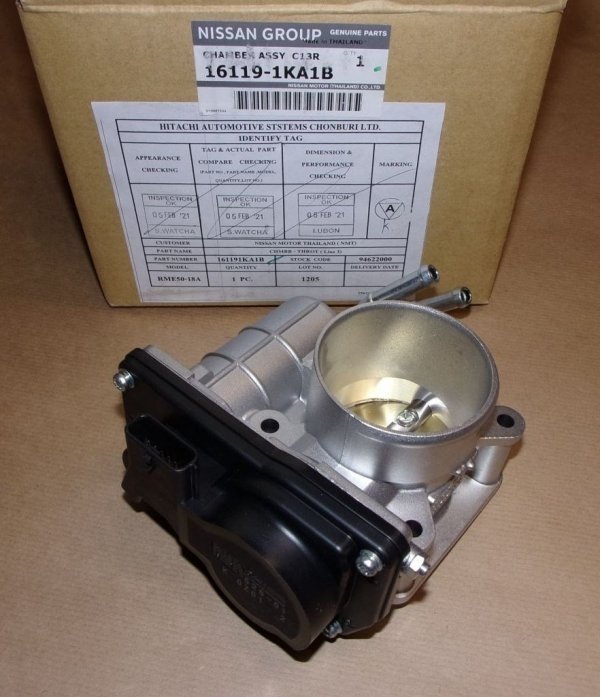 Papillon d'origine Renault Dacia 1.6 16v h4m 2015-, 161191ka1b