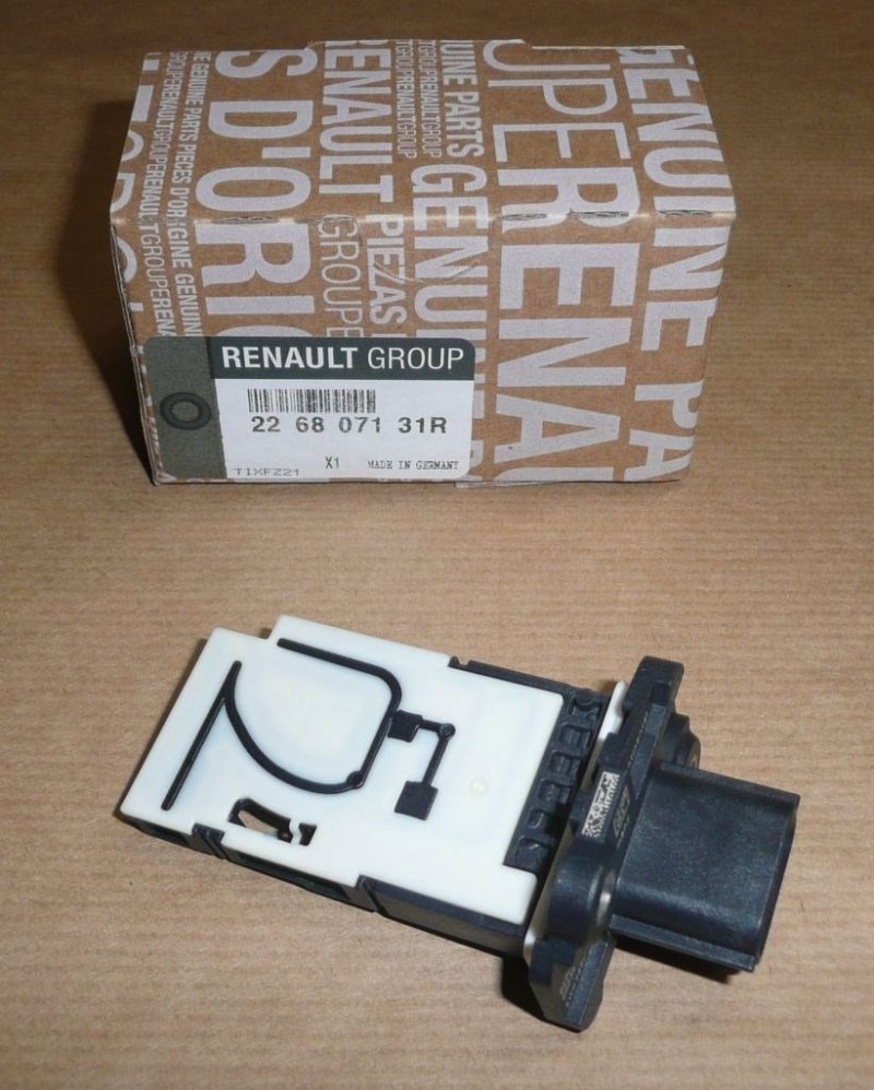 NOUVEAU : Débitmètre d'air d'origine RENAULT Trafic III (Original sans emballage d'origine) 1.6 DCI 226807131R, 226807131R
