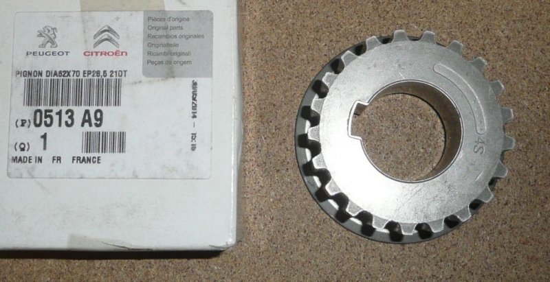 Roue dentée de distribution Citroën C5, Citroën C6, Citroën C8, 0513.A9, 0513A9