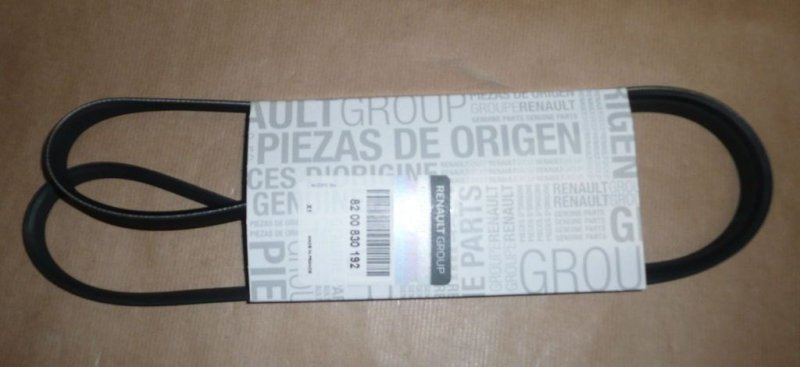 Original  Courroie trapézoïdale 4PK1538 1.2/1.2 16VR Renault Clio II, Renault Kangoo, Renault Thalia, Renault Twingo, Dacia Logan, Dacia Sandero, Nissan Kubistar , 8200830192