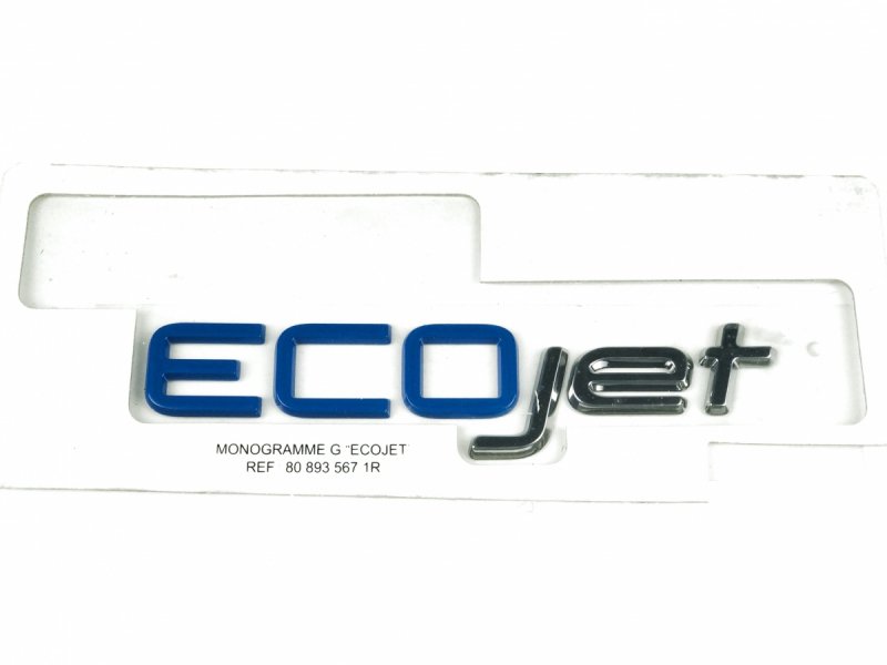 Pièce d'origine emblème logo EcoJet gauche pour Fiat Talento , 808935671R