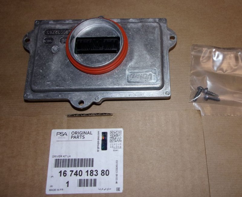 Original  Convertisseur xénon Peugeot 3008, 5008 gauche ,  1674018380