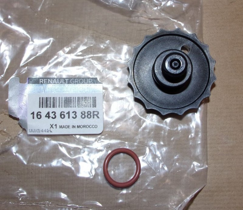 Bouchon de vidange du filtre à carburant Renault Master III, 164361388R, 