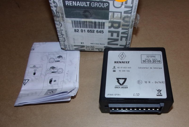 Original  Module d'attelage Renault Mégane IV , 8201652645