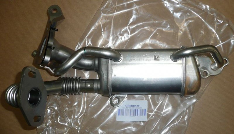 Radiateur de gaz d'échappement EGR Renault Clio IV 1.5DCI, 147355813R, 