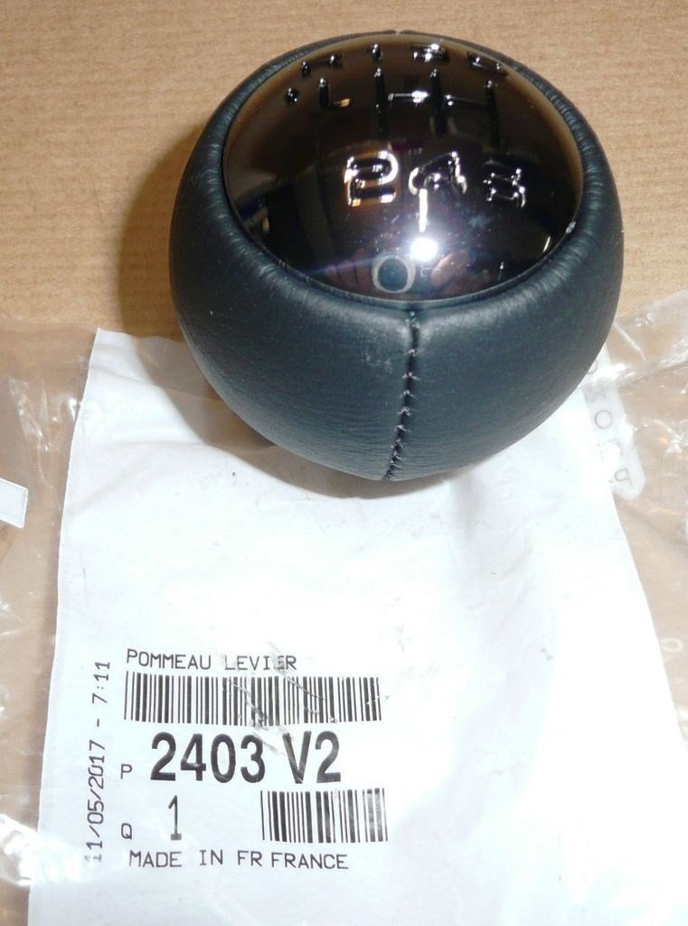 Pommeau de levier de vitesses Citroen Peugeot C3 C4 C6 C8 207 308 407 607, 2403.V2, 2403V2