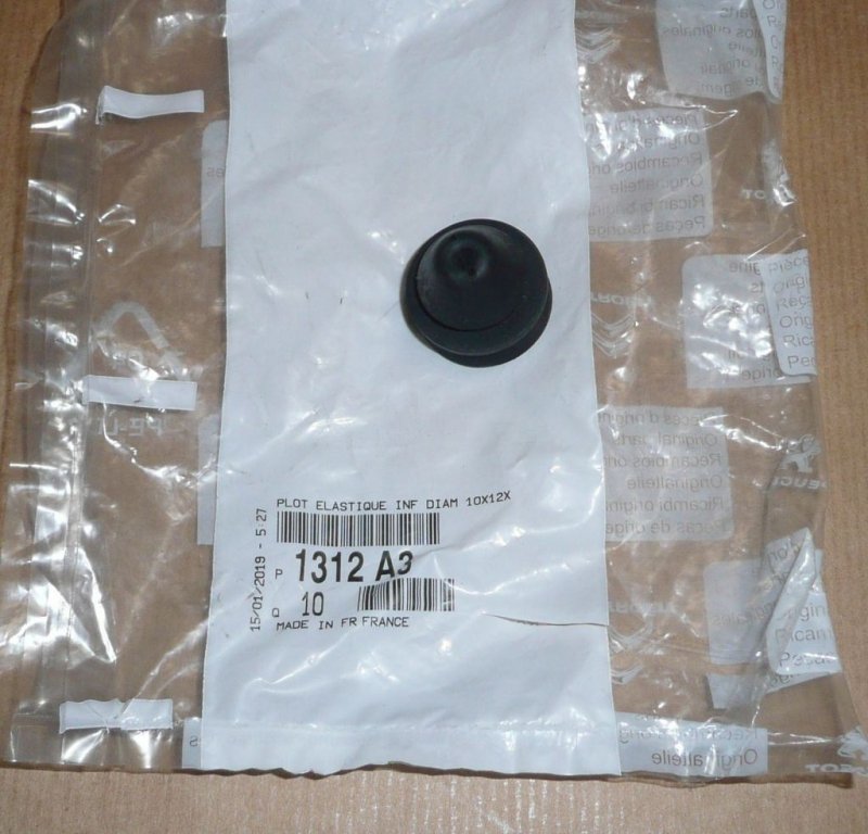 Amortisseur de capot moteur Citroën Berlingo, Peugeot 207, 208, 1312.A3, 1312A3