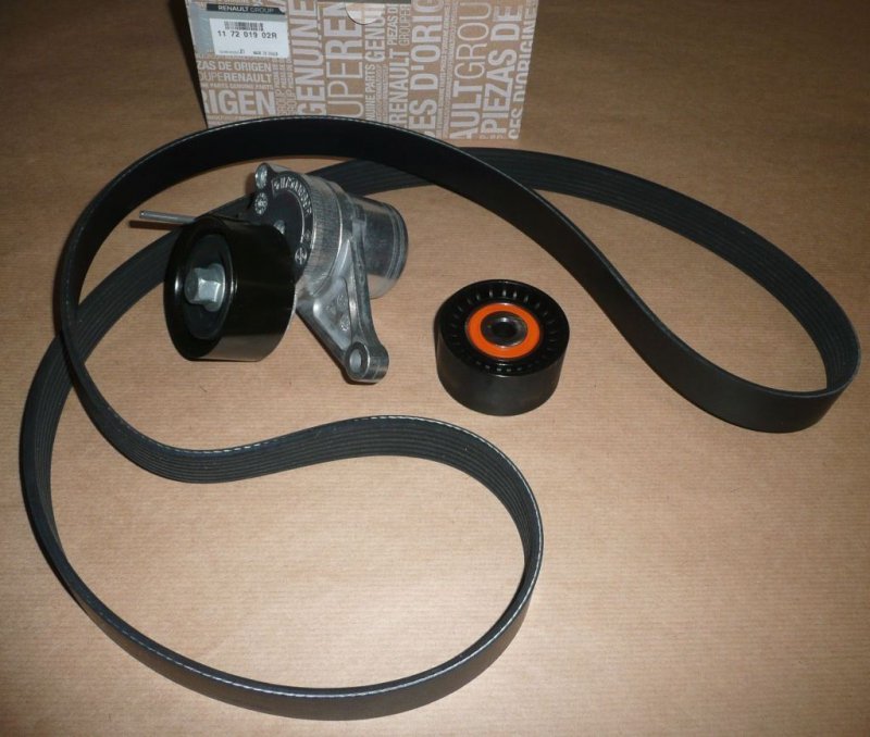 Ensemble de courroie d'alternateur Renault Master III 2.3DCI 2014|}, 117201902R, 