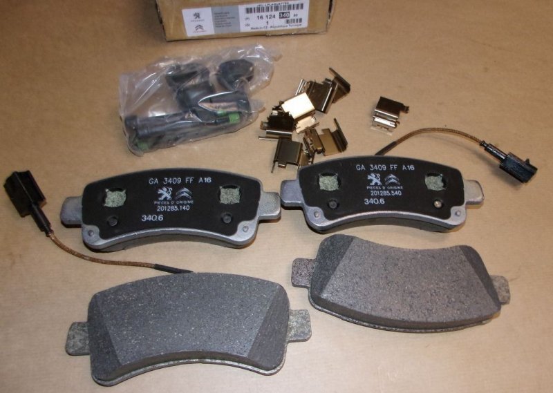 Plaquettes de frein Citroën Jumper III, Peugeot Boxer III ARRIÈRE ,  1612434080