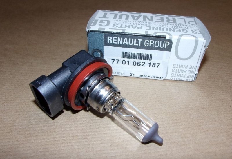 Original  Ampoule H8 Renault Kangoo II, Renault Mégane III Renault Modus, Renault Grand Modus ,  7701062187