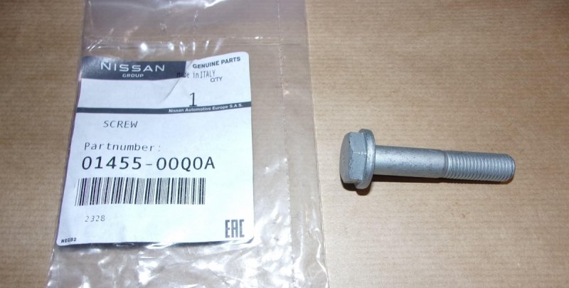 Boulon de pivot de bras de suspension Renault Kangoo, Modus, 0145500Q0A, 0145500Q0A,