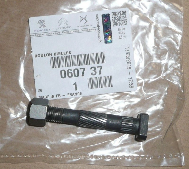 Boulon de bielle Peugeot/Citroën 1.9D/2.0HDI, 0607.37, 060737