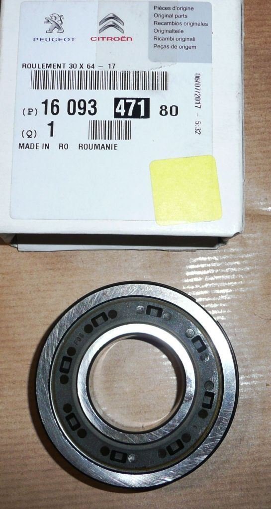 ROULEMENT DE BOÎTE DE VITESSES CITROËN BERLINGO, C3, PEUGEOT 207, 208, C3/C4 PICASSO, C4 CACTUS, C5(X7), DS3/4/5, JUMPY IV, SPACETOURER, PEUGEOT 2008, 3008, 308, 5008, 508, EXPERT IV, PARTNER, RCZ, TRAVELLER BOÎTE DE VITESSES MANUELLE 6 30X64X17 ,  1609