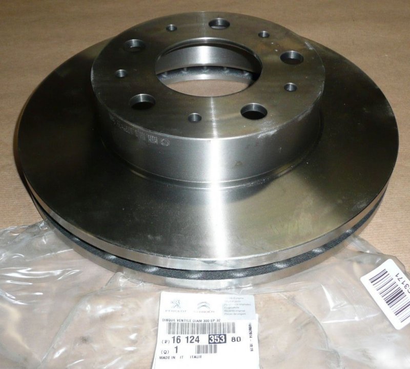 DISQUE de frein Citroën Jumper III, Peugeot BOXER III AVANT 1 PIÈCE VENTILÉ DIAMÈTRE 300MM ÉPAISSEUR 32MM ,  1612435380