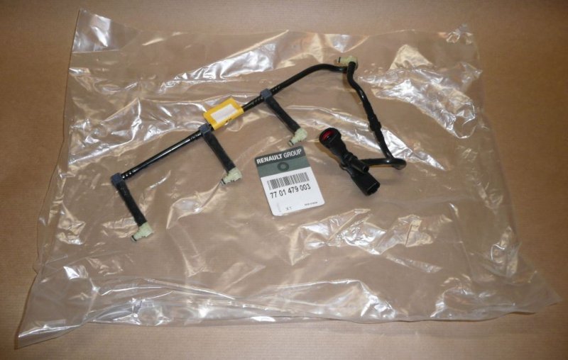 Original  Conduite de retour d'injection Renault Megane 2 1.5DCI Renault Clio III, Renault Megane II, III, Renault Modus, Renault Scenic II, III, Renault Fluence avec capteur , 7701479003