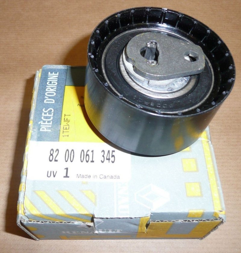 Original  Galet tendeur de courroie de distribution Renault Clio II, III, Espace III, IV, Laguna II, III, Megane II, III, Scenic 1.8 16V/2.0 16V , 8200061345