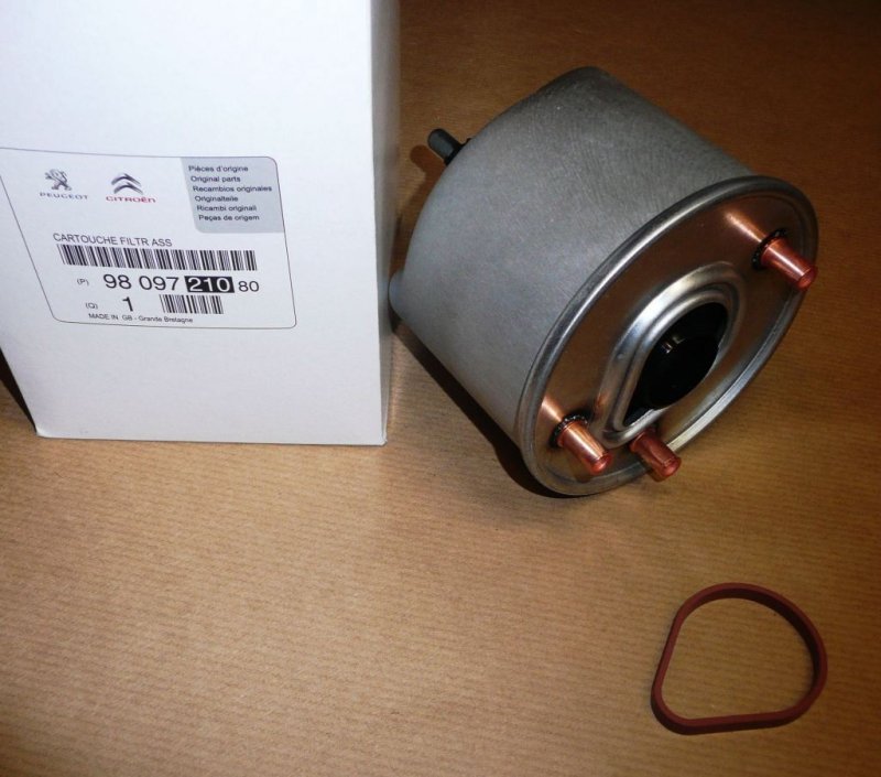 Filtre à carburant Citroën C3 II, Citroën C5 III, Peugeot 301, Peugeot 308 1.6 HDI, 9809721080, 9809721080, 