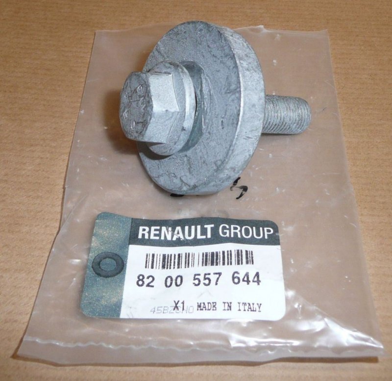 Original  Boulon d'arbre Renault 1.4/1.6 16V 12x1.25mm 49mm Clio 2,3, Kangoo, Espace 4, Laguna 1,2,3 clé 18 , 8200557644