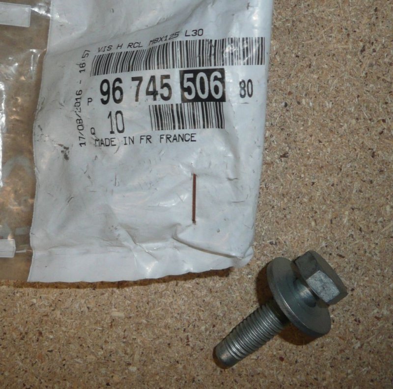 Boulon de pare-chocs Citroën Berlingo III, 9674550680, 9674550680,