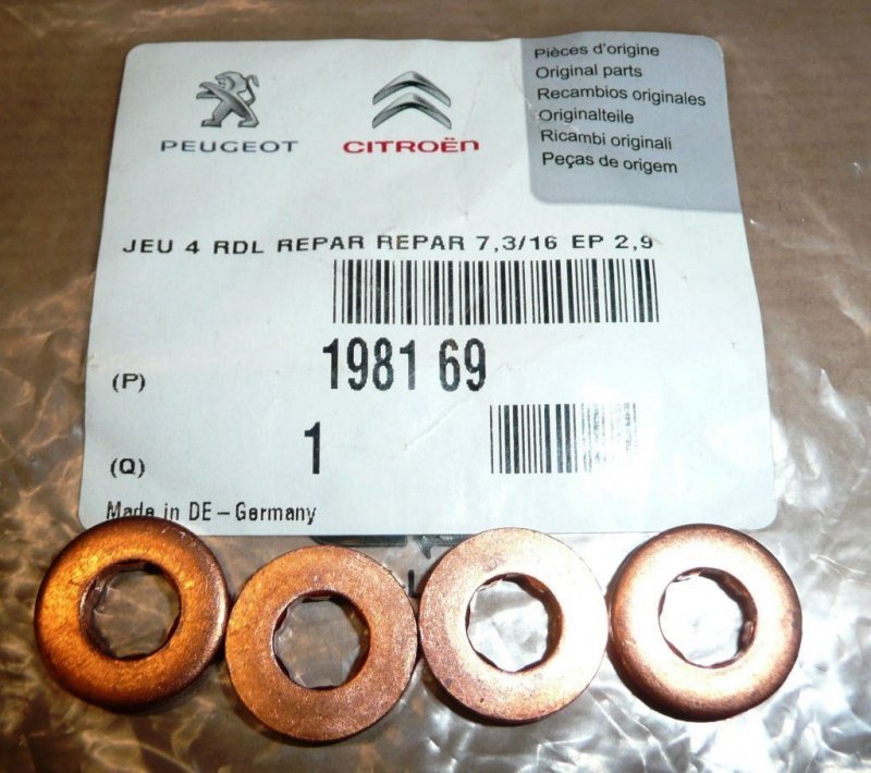 Rondelle d'injection complet Citroën C1, Peugeot 107 1.4 HDI, 1981.69, 198169