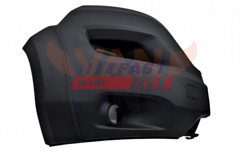 PARE-CHOCS FIAT DUCATO 14> AVANT DROIT NOIR, HALOGENES HEAVY 18>
