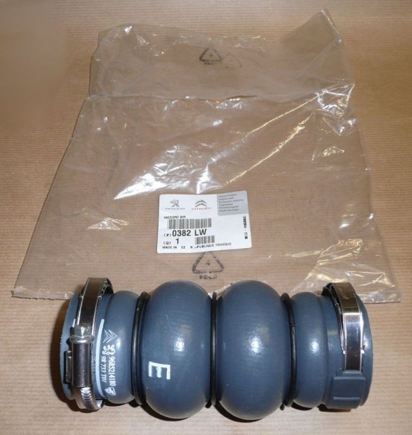 Tuyau d'admission d'air d'origine Citroen Peugeot 1.6 HDI 0382LW, 0382.LW, 0382LW