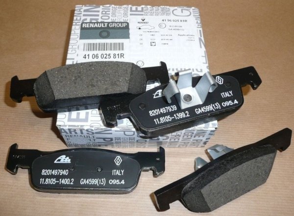 Original Plaquettes de frein avant 140mm Renault Twingo III Clio IV 12- , 410602581R