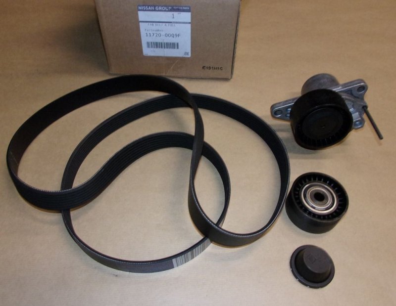 Ensemble de courroie d'alternateur Renault Megane III 1.6DCI, 1172000Q9F, 