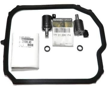 ORIGINAL 2X Électrovannes + joint et joints toriques boite auto AL4 / DP0 - , 257416 , 2574.16 , 7701208174 , 257410 ,2574.10 , 2341.29 , 234129 , 7700870238 , 7701049088 , 9653760480    2x 7701208174 , 1x 220940 , 2 x 221916