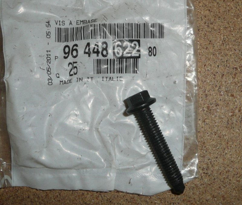 Boulon M6x100, 9644862280, 9644862280, 