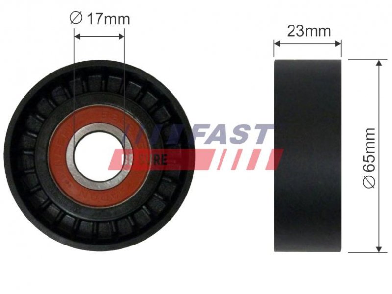 TENDEUR DE COURROIE TRAPÉZOÏDALE À NERVURES IVECO DAILY 00> POULIE RENVOI