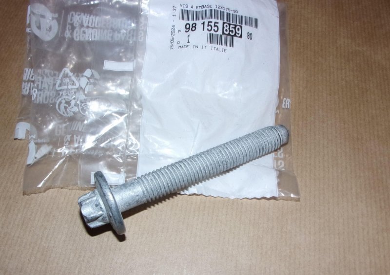  Boulon M12x175-90, 9815585980, 9815585980, 