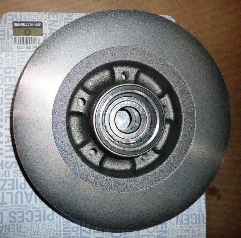 Disques de frein + roulement de roue RENAULT GRAND / SCENIC 3 arrière 432020984R, 432020984R