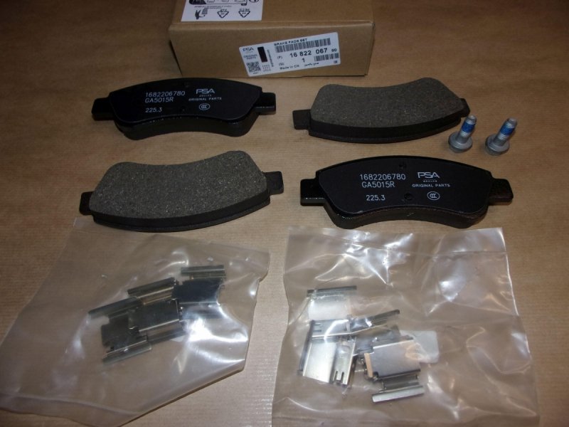 Original  Plaquettes de frein Citroën C2, Citroën C3, Citroën C3 Picasso avant ,  1682206780