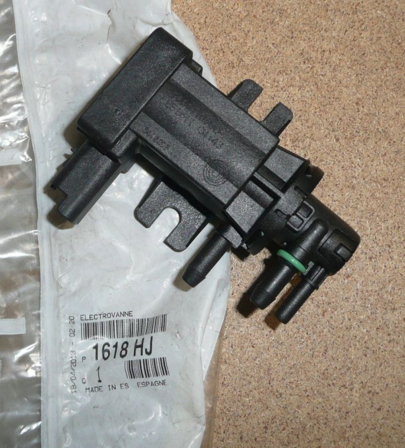 Électrovanne turbo Citroën Jumpy III 2.0 HDI, 1618.HJ, 1618HJ