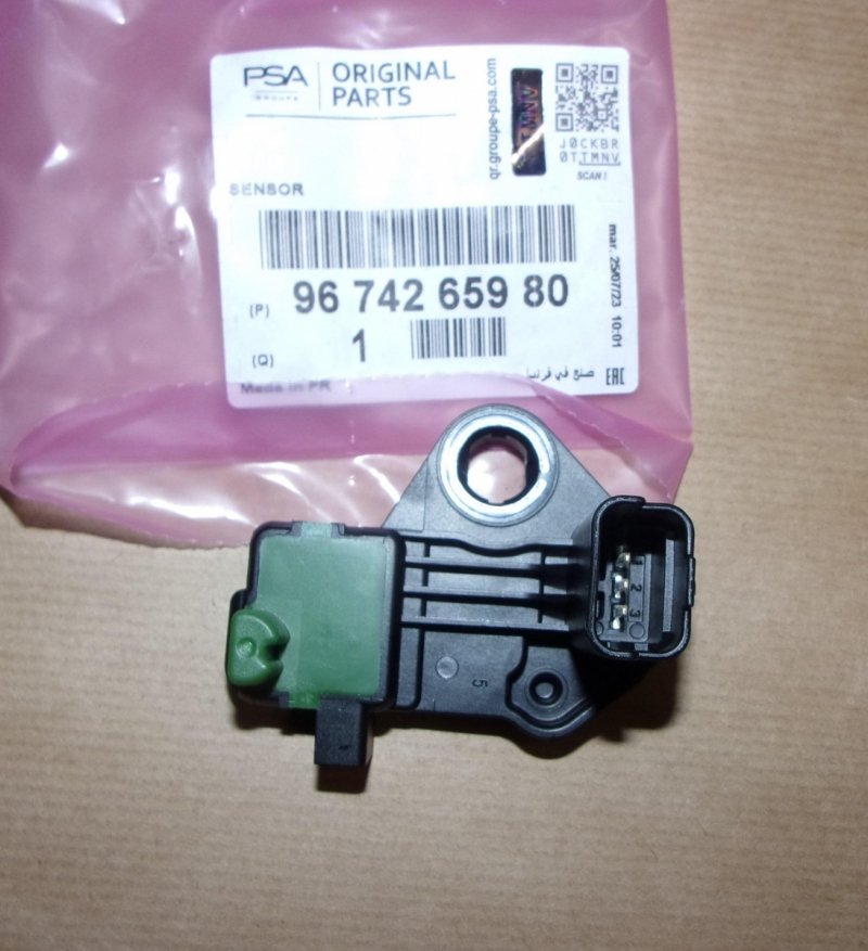 Capteur de position du vilebrequin Citroën C4, Peugeot 308 2.0 HDI, 9674265980, 9674265980,