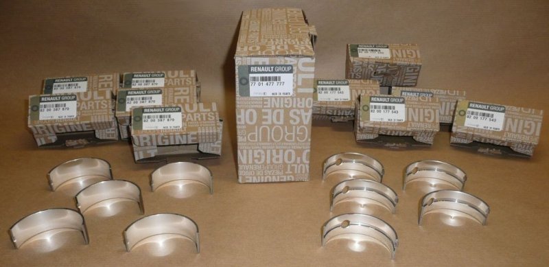  Coussinets principaux complets Renault Laguna II 2.2/2.5DCI , 7701477777