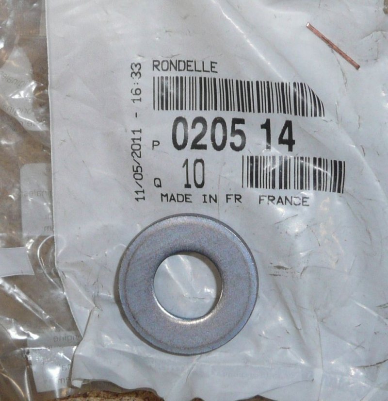 Rondelle de vis de roue de distribution Citroën C4 Picasso, 0205.14, 020514