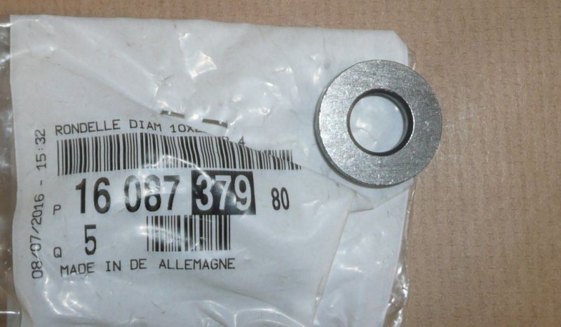 RONDELLE DE VIS DE CULASSE CITROËN BERLINGO III ,  1608737980