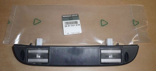 Original Arrière Éclairage Plaque D'immatriculation Pour Renault Kangoo II 08- , 265103161R