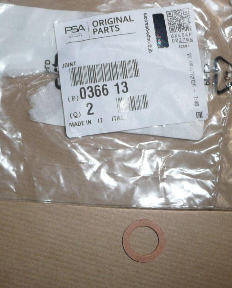 Joint de la pompe d'injection Citroën Jumper III, 0366.13, 036613