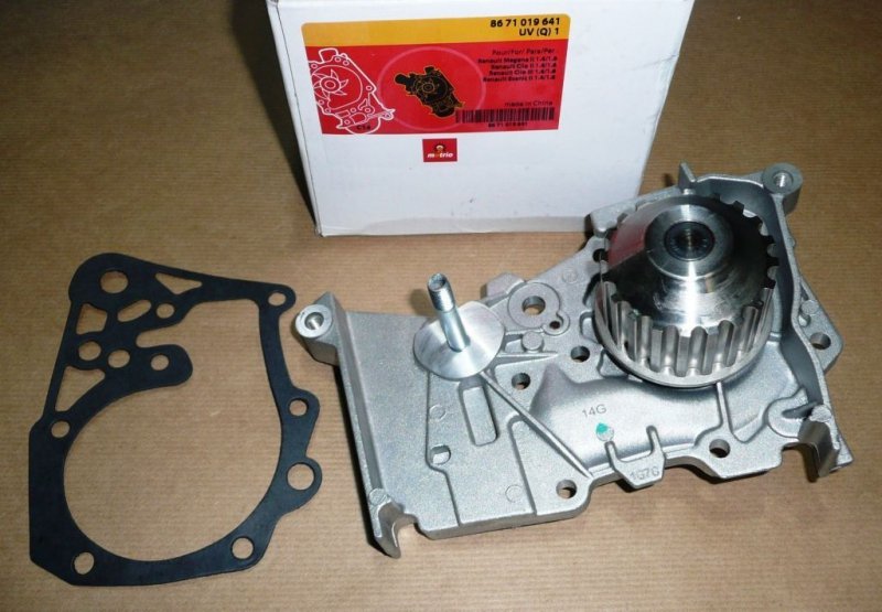Original  Pompe à eau Renault Clio III, Laguna II/III, Renault Kangoo, Mégane II/III, Modus, Scénic II/III 1.6 16V , 8671019641