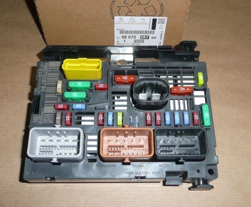 ORIGINAL Boitier Fusibles Module Commande BSM  BERLINGO C4 I JUMPY 308 EXPERT PARTNER , 9807028780