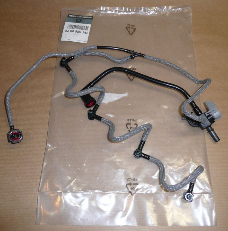 Original  Conduite de retour d'injecteur Renault Avantime 2.2DCI Renault Laguna II, Renault Espace IV, Renault Trafic II, Renault Vel Satis 2.2/2.5DCI avec capteur , 8200589142